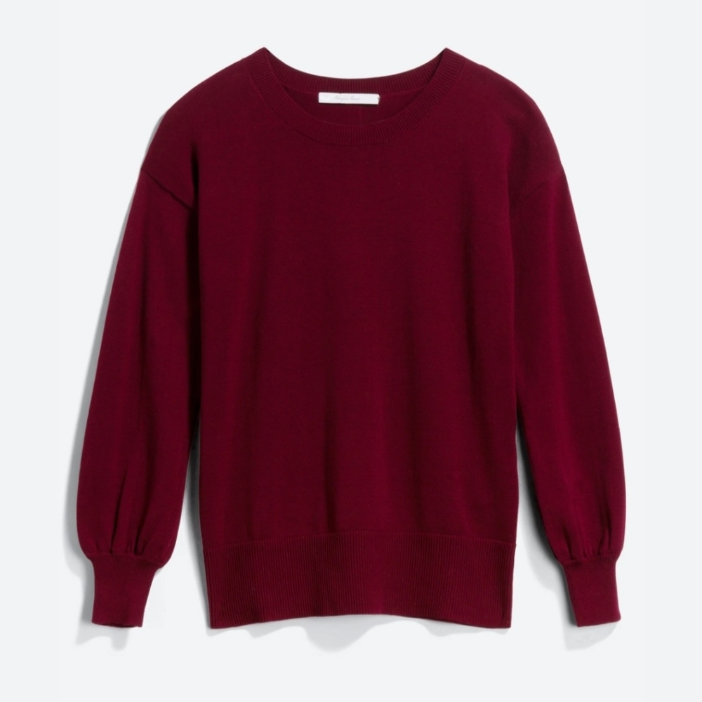 Harper Lane Alvia Button Back Pullover - Stitch Fix - Burgundy - SM